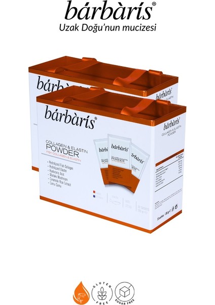 Kolajen & Elastin Powder 30 Şase 2'li Paket