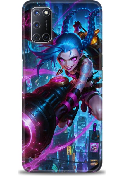 Oppo A92 Kılıf Hd Baskılı Kılıf + Seramik Tam Kaplayan Ekran Koruyucu 280