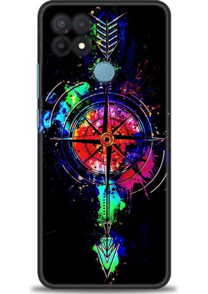 Oppo A15 Kılıf Hd Baskılı Kılıf + Seramik Tam Kaplayan Ekran Koruyucu 86