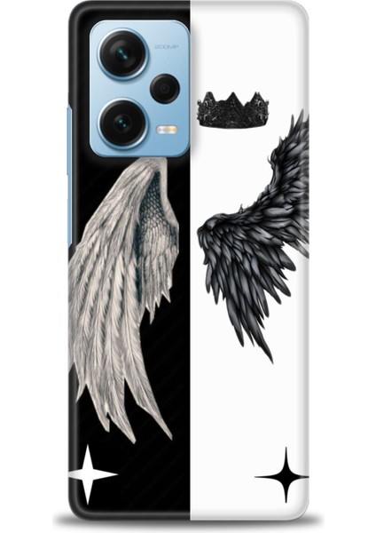 Xiaomi Redmi Note 12 Pro Plus Hd Baskılı Kılıf + Seramik Tam Kaplayan Ekran Koruyucu 145