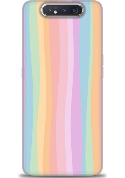 Samsung Galaxy A80 Hd Baskılı Kılıf + Seramik Tam Kaplayan Ekran Koruyucu 428