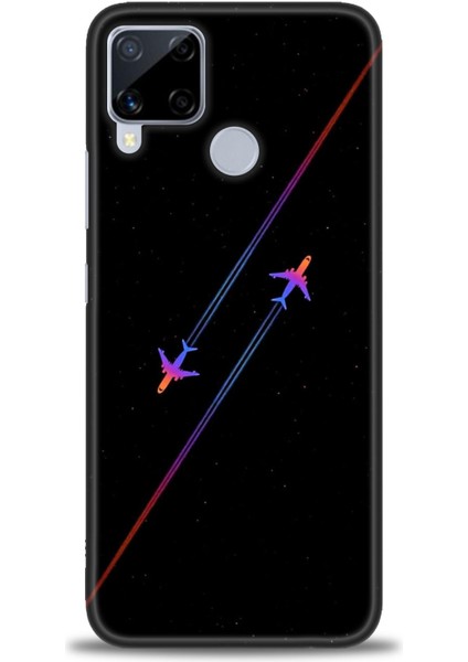 Realme C15 Kılıf Hd Baskılı Kılıf + Seramik Tam Kaplayan Ekran Koruyucu 390