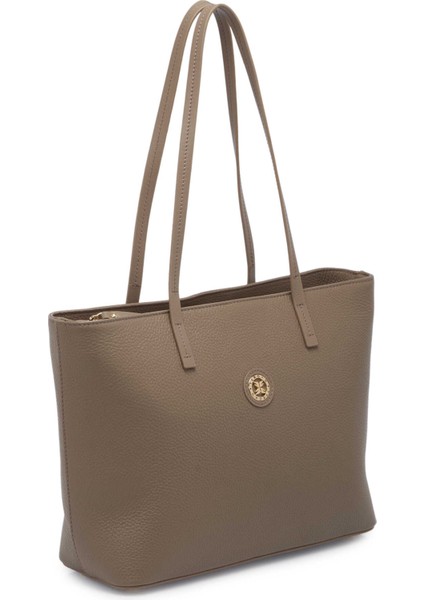 Bej Deri Kadın Omuz Çantası - S25Y1BC78868-S95 fiyatları