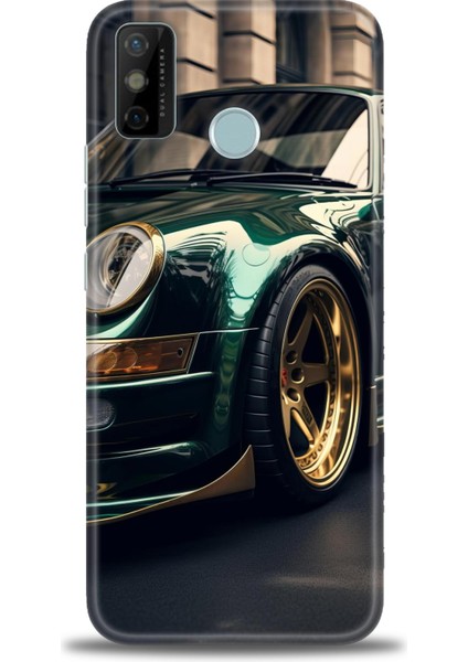 Tecno Spark 6 Go Kılıf Hd Baskılı Kılıf + Seramik Tam Kaplayan Ekran Koruyucu 486