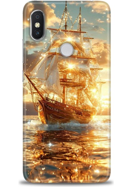 Xiaomi Redmi Note 6 Pro Hd Baskılı Kılıf + Seramik Tam Kaplayan Ekran Koruyucu 234