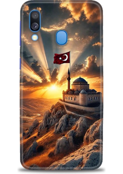 Samsung Galaxy A40 Hd Baskılı Kılıf + Seramik Tam Kaplayan Ekran Koruyucu 229