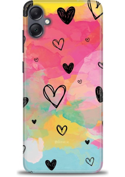 Samsung Galaxy A05 Hd Baskılı Kılıf + Seramik Tam Kaplayan Ekran Koruyucu 417