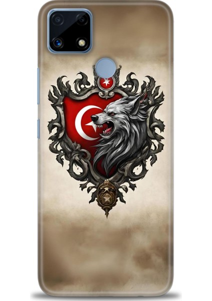 Realme C25S Kılıf Hd Baskılı Kılıf + Seramik Tam Kaplayan Ekran Koruyucu 461