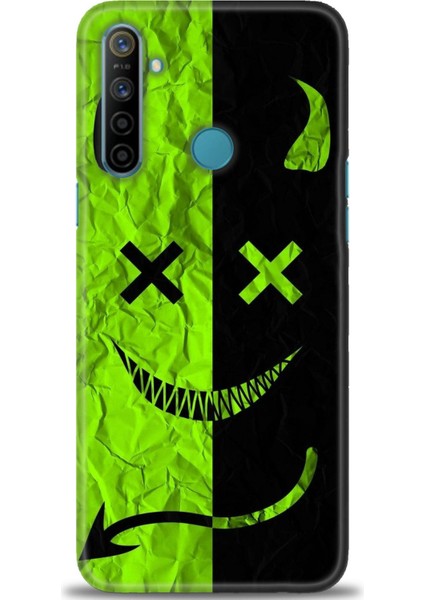 Realme C3 Kılıf Hd Baskılı Kılıf + Seramik Tam Kaplayan Ekran Koruyucu 360