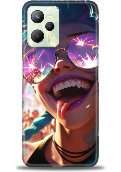 Realme C35 Kılıf Hd Baskılı Kılıf + Seramik Tam Kaplayan Ekran Koruyucu 273