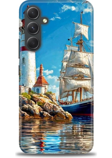 Samsung Galaxy A54 Hd Baskılı Kılıf + Seramik Tam Kaplayan Ekran Koruyucu 239