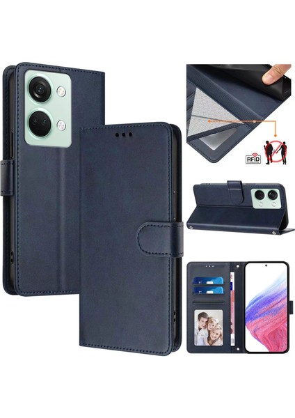Oneplus Nord 3 Flip Book Deri Cüzdan Çapraz Askılı Bileklik Bileklik Rfıd Engelleme Kılıfı (Yurt Dışından)