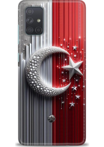Samsung Galaxy A71 Hd Baskılı Kılıf + Seramik Tam Kaplayan Ekran Koruyucu 40