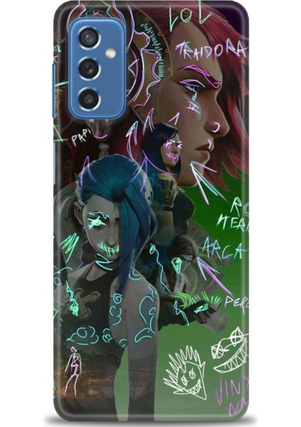 Samsung Galaxy M52 5g Hd Baskılı Kılıf + Seramik Tam Kaplayan Ekran Koruyucu 272