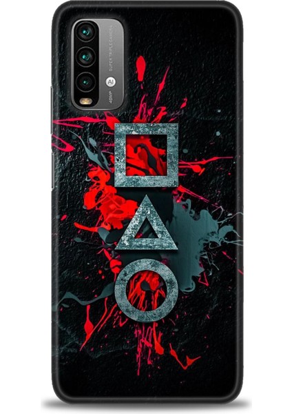 Xiaomi Redmi 9t Hd Baskılı Kılıf + Seramik Tam Kaplayan Ekran Koruyucu 281