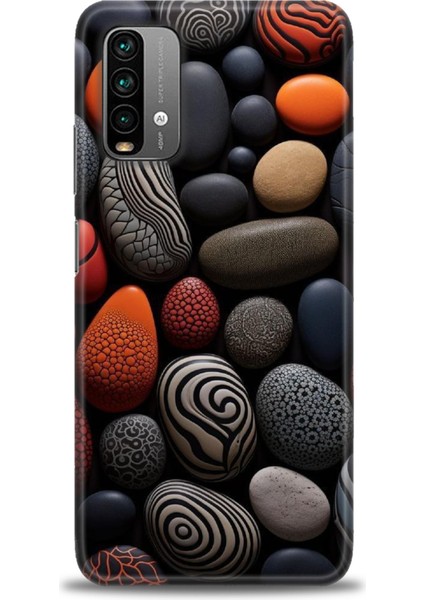 Xiaomi Redmi 9t Hd Baskılı Kılıf + Seramik Tam Kaplayan Ekran Koruyucu 344