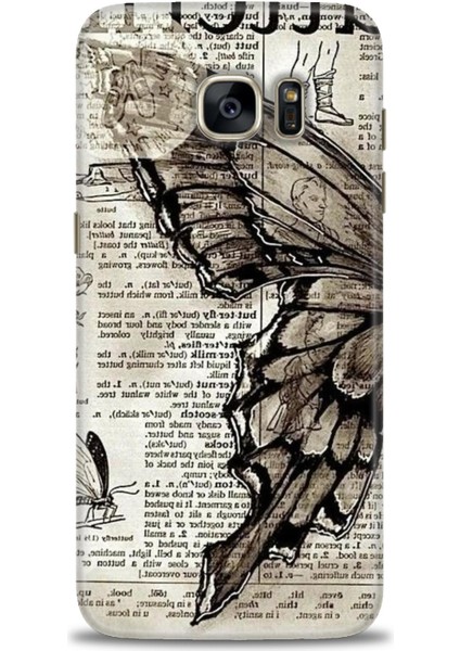 Samsung Galaxy S7 Edge Hd Baskılı Kılıf + Seramik Tam Kaplayan Ekran Koruyucu 209