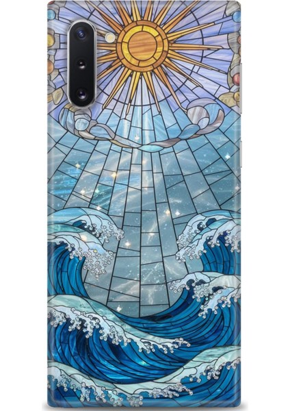 Samsung Galaxy Note 10 Hd Baskılı Kılıf + Seramik Tam Kaplayan Ekran Koruyucu 336