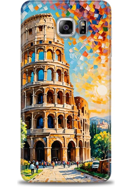 Samsung Galaxy Note 5 Hd Baskılı Kılıf + Seramik Tam Kaplayan Ekran Koruyucu 262