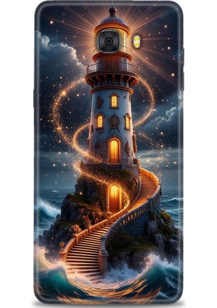 Samsung Galaxy C9 Pro Hd Baskılı Kılıf + Seramik Tam Kaplayan Ekran Koruyucu 232