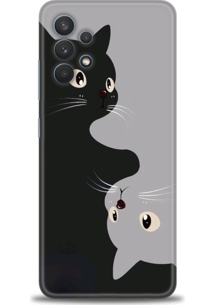 Samsung Galaxy A32 Hd Baskılı Kılıf + Seramik Tam Kaplayan Ekran Koruyucu 67