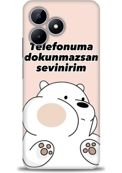 Realme Note 50 Kılıf Hd Baskılı Kılıf + Seramik Tam Kaplayan Ekran Koruyucu 158