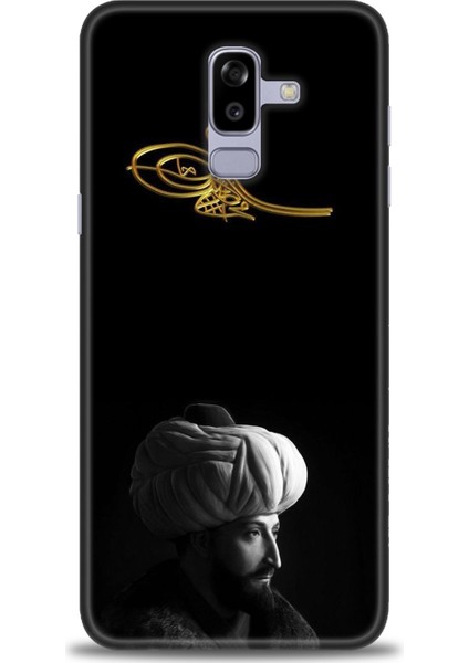 Samsung Galaxy J8 Hd Baskılı Kılıf + Seramik Tam Kaplayan Ekran Koruyucu 465