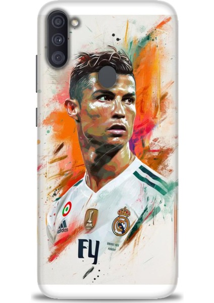 Samsung Galaxy A11 Hd Baskılı Kılıf + Seramik Tam Kaplayan Ekran Koruyucu 7