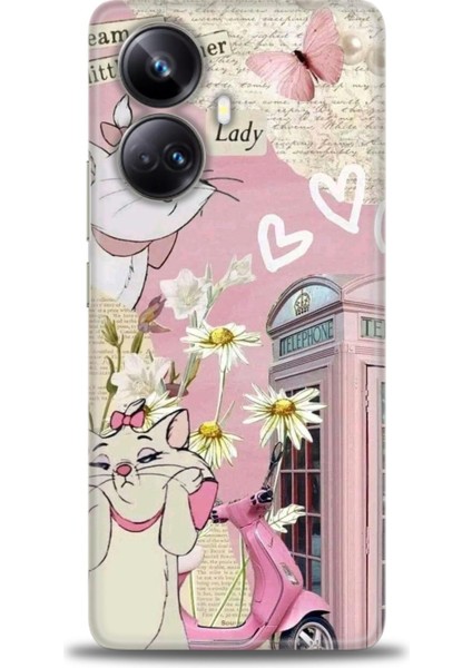 Realme 10 Pro Plus Kılıf Hd Baskılı Kılıf + Seramik Tam Kaplayan Ekran Koruyucu 218