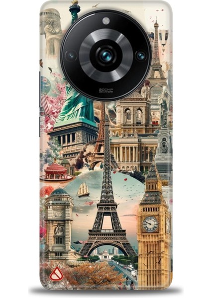 Realme 11 Pro Plus Kılıf Hd Baskılı Kılıf + Seramik Tam Kaplayan Ekran Koruyucu 264