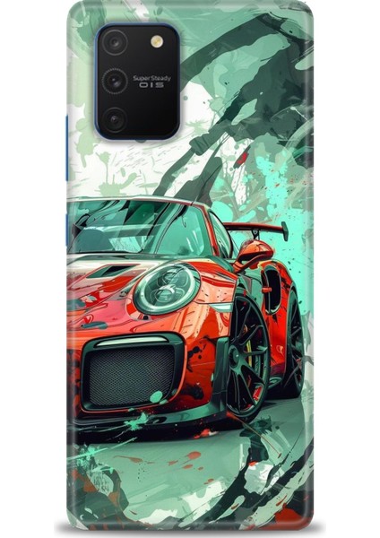 Samsung Galaxy A91 Hd Baskılı Kılıf + Seramik Tam Kaplayan Ekran Koruyucu 109