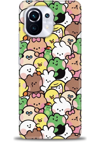 Xiaomi Mi 11 Kılıf Hd Baskılı Kılıf + Seramik Tam Kaplayan Ekran Koruyucu 496