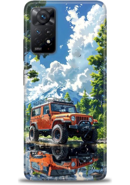 Xiaomi Redmi Note 11 Pro 4g Hd Baskılı Kılıf + Seramik Tam Kaplayan Ekran Koruyucu 107