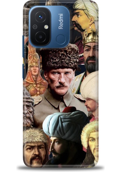 Xiaomi Redmi 12C Kılıf Hd Baskılı Kılıf + Seramik Tam Kaplayan Ekran Koruyucu 466