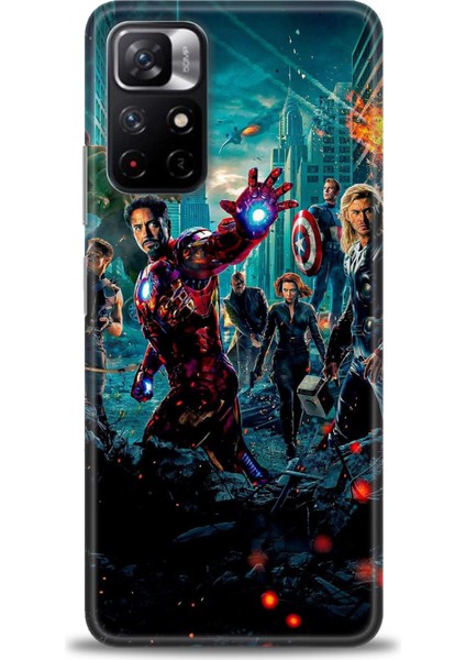 Xiaomi Redmi Note 11S Hd Baskılı Kılıf + Seramik Tam Kaplayan Ekran Koruyucu 100