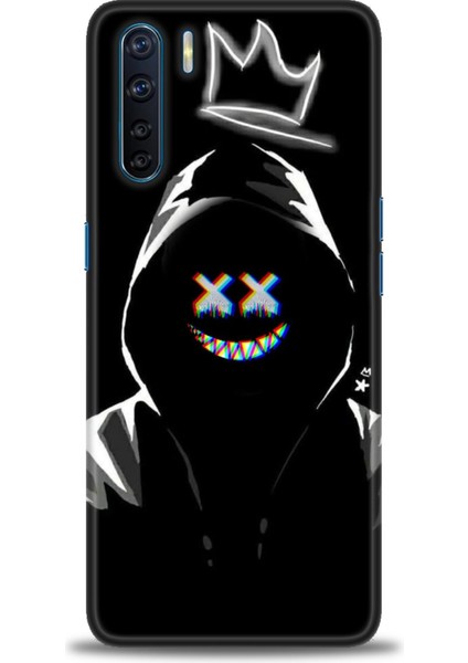 Oppo A91 Kılıf Hd Baskılı Kılıf + Seramik Tam Kaplayan Ekran Koruyucu 351