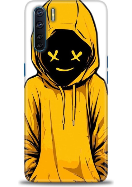 Oppo A91 Kılıf Hd Baskılı Kılıf + Seramik Tam Kaplayan Ekran Koruyucu 358