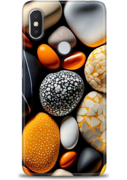 Xiaomi Redmi Note 6 Pro Hd Baskılı Kılıf + Seramik Tam Kaplayan Ekran Koruyucu 342