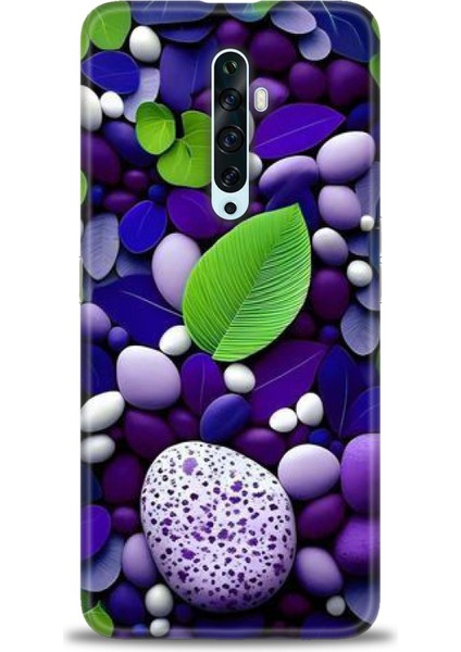 Oppo Reno 2z Kılıf Hd Baskılı Kılıf + Seramik Tam Kaplayan Ekran Koruyucu 341