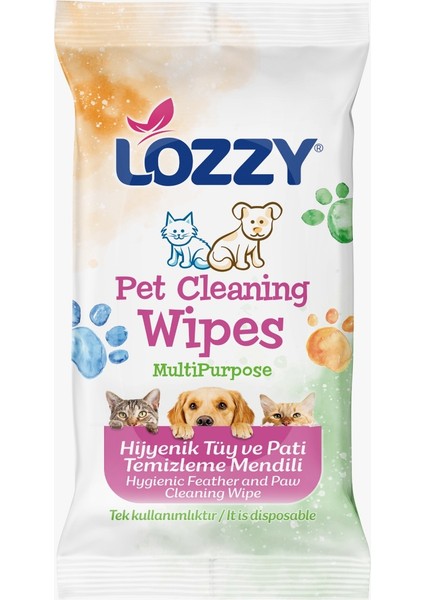 Hijyenik Evcil Temizleme Mendili - Teklı - Hygienic Pet Cleaning Wipes - 100 Adet / Pcs