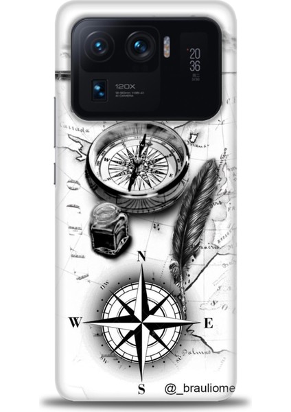 Xiaomi Mi 11 Ultra Kılıf Hd Baskılı Kılıf + Seramik Tam Kaplayan Ekran Koruyucu 81