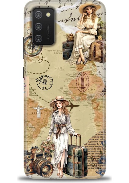 Samsung Galaxy A02S Hd Baskılı Kılıf + Seramik Tam Kaplayan Ekran Koruyucu 270