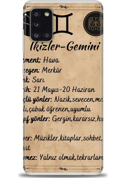 Samsung Galaxy A31 Hd Baskılı Kılıf + Seramik Tam Kaplayan Ekran Koruyucu 471