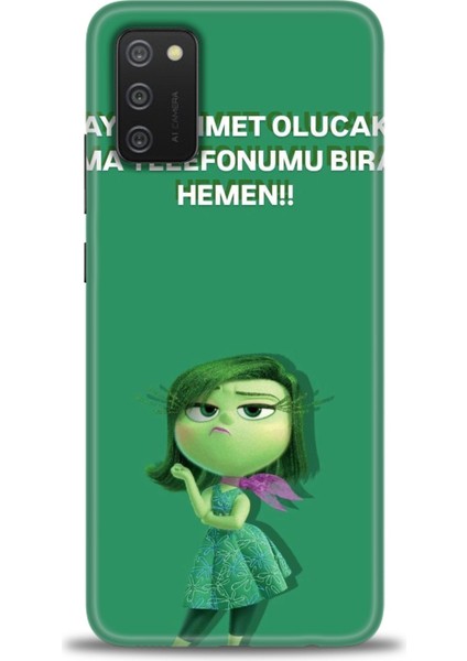 Samsung Galaxy A02S Hd Baskılı Kılıf + Seramik Tam Kaplayan Ekran Koruyucu 154