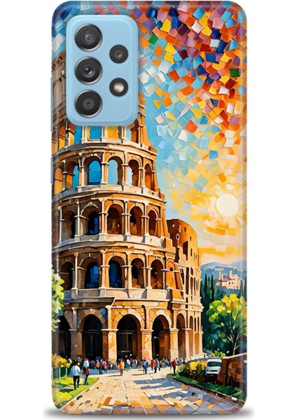 Samsung Galaxy A52S 5g Hd Baskılı Kılıf + Seramik Tam Kaplayan Ekran Koruyucu 262