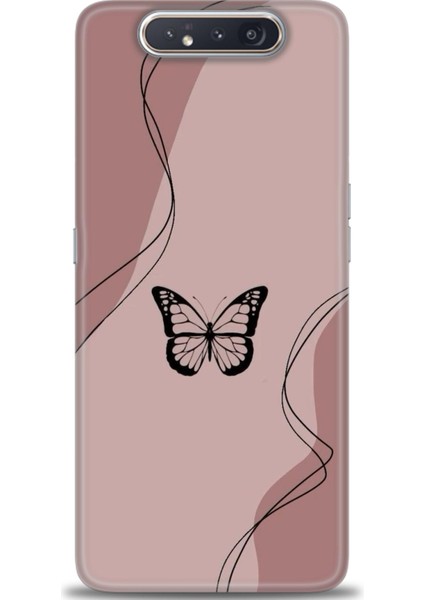 Samsung Galaxy A80 Hd Baskılı Kılıf + Seramik Tam Kaplayan Ekran Koruyucu 183