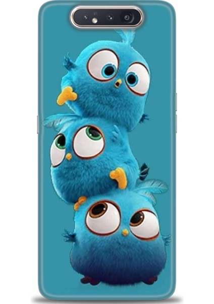 Samsung Galaxy A80 Hd Baskılı Kılıf + Seramik Tam Kaplayan Ekran Koruyucu 365