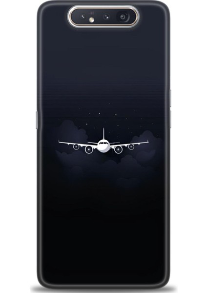 Samsung Galaxy A80 Hd Baskılı Kılıf + Seramik Tam Kaplayan Ekran Koruyucu 381