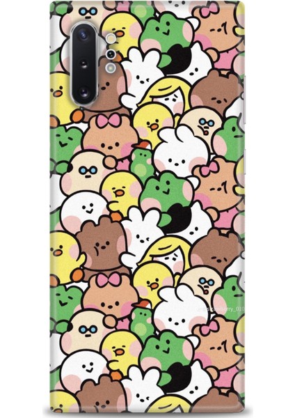 Samsung Galaxy Note 10 Plus Hd Baskılı Kılıf + Seramik Tam Kaplayan Ekran Koruyucu 496