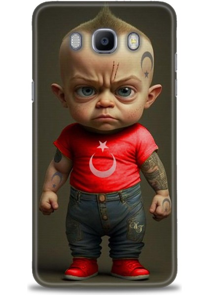 Samsung Galaxy J7 2016 Hd Baskılı Kılıf + Seramik Tam Kaplayan Ekran Koruyucu 244